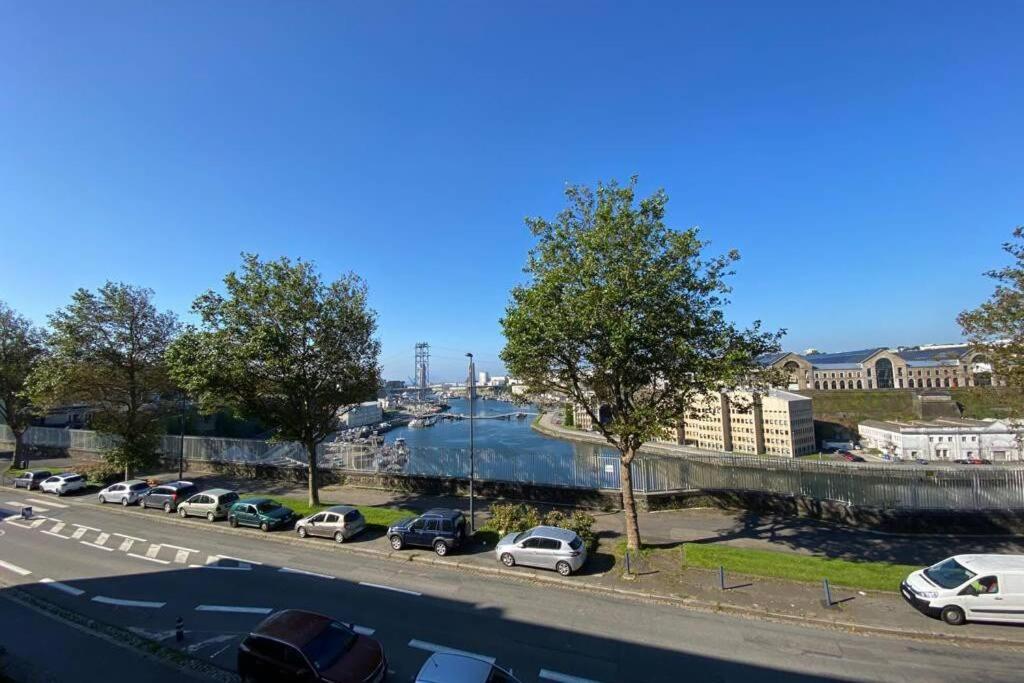 Milin : Appt 2 Ch Vue Sur Mer, Lumineux - Centre-Ville, Proche Facs, Telepherique Et Arsenal. Brest Zewnętrze zdjęcie